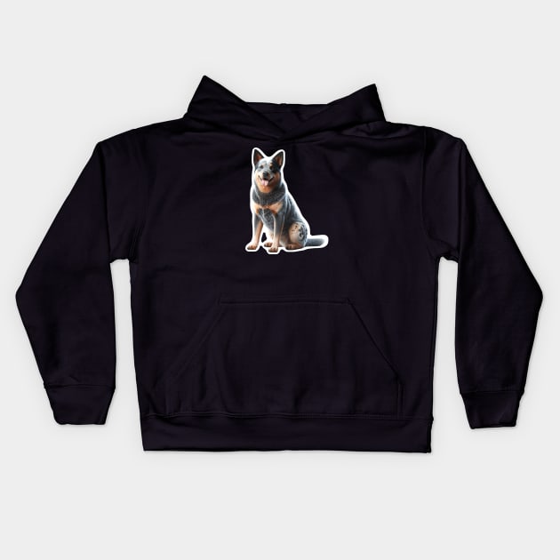 Australian Cattle Dog Kids Hoodie by millersye